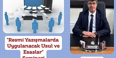Keban'da “Protokol Kuralları” ve “Resmi Yazışmalarda Uygulanacak Usul ve Esaslar” Semineri düzenlenecek