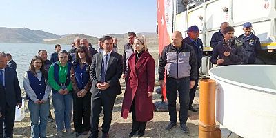  Keban'da Üretilen 300 Bin Yavru  Sazan Nahcivan'da Suyla buluştu