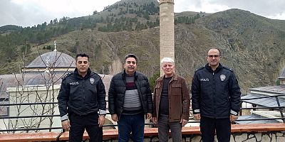 Keban Eski Emniyet Müdürü Polis Başmüfettişi Güzelyazıcı Keban'ı ziyaret etti