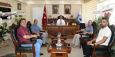 Keban Gazetesi Keban Kaymakamı Muhammed Huzeyfe Onur'a Hayırlı olsun ziyaretinde bulundu