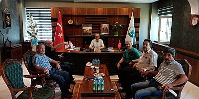 KEBAN GAZETESİ ŞAİR VE YAZARLARINDAN AĞIN'A DOSTLUK  ZİYARETİ