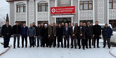 Keban İlçe Müftülüğünde Aylık Mutat ve Veda Toplantısı