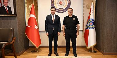 Keban Kaymakamı Atalık Elazığ Emniyet Müdürü Karan'ı ziyaret etti