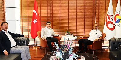 Keban Kaymakamı Atalık ve Belediye Başkanı Doğan ETSO Başkanı Alan'ı ziyaret etti
