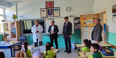 Keban Kaymakamı Onur, Eğitim-Öğretim açılışında okulları ziyaret etti