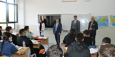 Keban  Kaymakamı Onur Keban Çok Programlı Anadolu Lisesini ziyaret etti