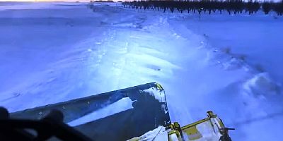 Keban Kopuzlu-Hörenek  yolunda Kar Temizlemesi yapıldı