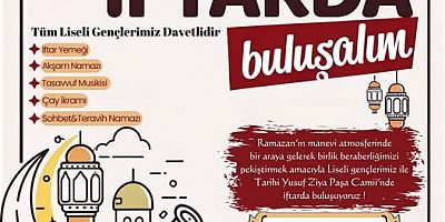 Keban Müftülüğü Liseseli gençlerle iftarda buluşuyoruz programı