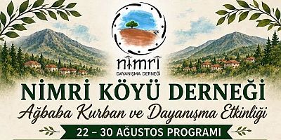 Keban Nimri Köyünde 22-30 Ağustosta Anlamlı etkinlik 