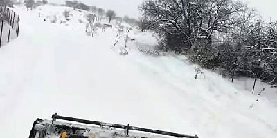 Keban Sağdıçlar-Ulupınar  yolunda Kar Temizlemesi yapıldı