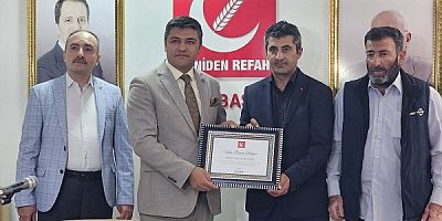 Keban Yeniden Refah partisi ilçe başkanlığına Ersin Gök atandı