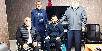 Kebanlı Hemşerimiz Orhan Alp akülü sandalyesine kavuştu