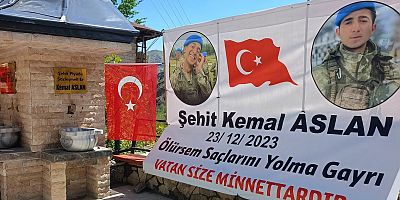 Kebanlı Şehidimizin babası Mehmet Aslan Keban İlçe Protokolünü ziyaret etti