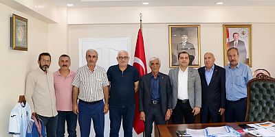 MHP Keban İlçe Başkanı Dinkçi ve Yeni Yönetimi Kaymakam Onur'u ziyaret etti