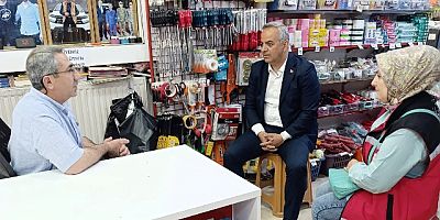 Müdür Ergün,Kebanlı şehit babası Mehmet Aslanı ziyaret etti