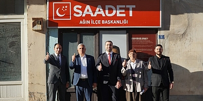 Saadet Partisi Elazığ İl Başkanı Yüksel'in Ağın İlçe ziyareti