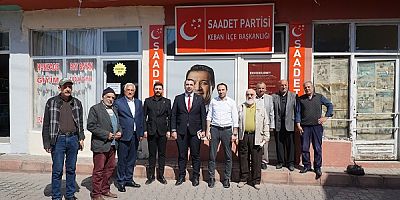 Saadet Partisi İl Başkanı Yüksel  ilk ilçe gezisini Memleketi Keban'a yaptı