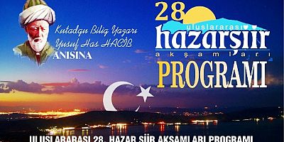 Uluslararası 28.Hazar Şiir Akşamları Programı belli oldu