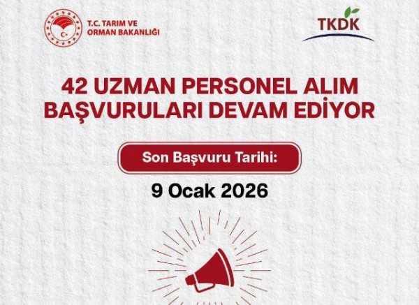 TKDK - 42 UZMAN PERSONEL ALIMI BAŞLADI 